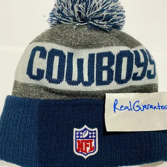 Nwt RARE 100% New Era 2016 Dallas Cowboys Knit Hat NFL Sport Winter Beanie Cap